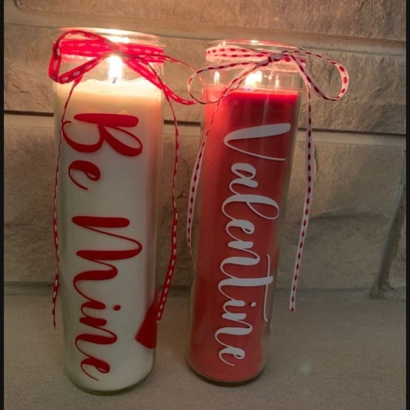 VALENTINES custom candle